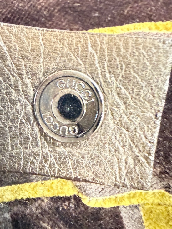 Gucci Black and Olive Green Striped Straight Leg Pants - Picture 4 of 6